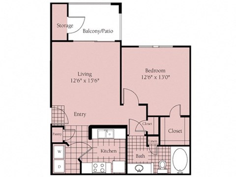 a floor plan of a 1 story floor plan with bedrooms and a bathroom